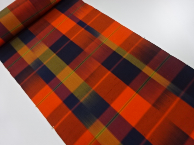 アンティーク　正絹　紬　アンサンブル反物